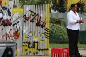 An event at a high school in Belize City organised by RESTORE Belize