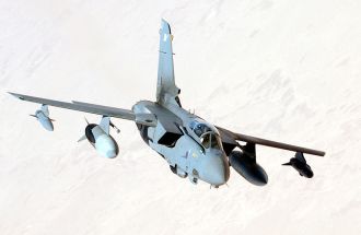 RAF Panavia Tornado GR4 fighter over Iraq during a combat mission in support of Operation 