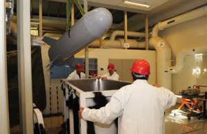 A verification exercise took place at the mock-up nuclear weapon dismantlement facility in Norway in June 2009