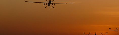A Reaper Remotely Piloted Air System comes into land after patrol at Kandahar Airbase in Helmand, Afghanistan. Source: Wikpedia