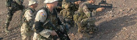 U.S. soldiers and French commandos marine conduct a reconnaissance patrol during a joint-combined exercise in Djibouti. Source: Wikipedia