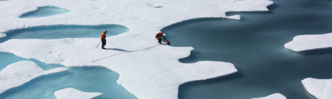 Science team in the Arctic Sea. Image by NASA Goddard Space Flight Center.