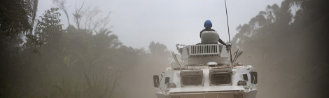 UN vehicle in DRC